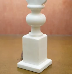 Online Pamono Italian Carrara Marble Chess Horse Lamps, 1950s, Set of 2