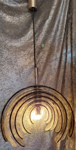 Clearance Pamono Italian Ceiling Lamp in Murano Glass by Carlo Nason for Mazzega, 1970s