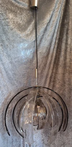 Clearance Pamono Italian Ceiling Lamp in Murano Glass by Carlo Nason for Mazzega, 1970s