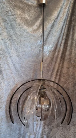 Clearance Pamono Italian Ceiling Lamp in Murano Glass by Carlo Nason for Mazzega, 1970s
