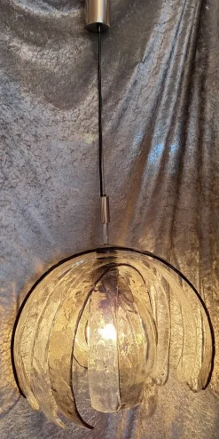 Clearance Pamono Italian Ceiling Lamp in Murano Glass by Carlo Nason for Mazzega, 1970s