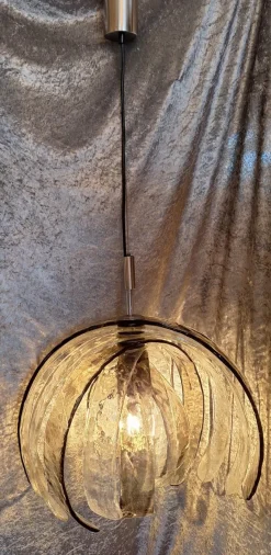 Clearance Pamono Italian Ceiling Lamp in Murano Glass by Carlo Nason for Mazzega, 1970s