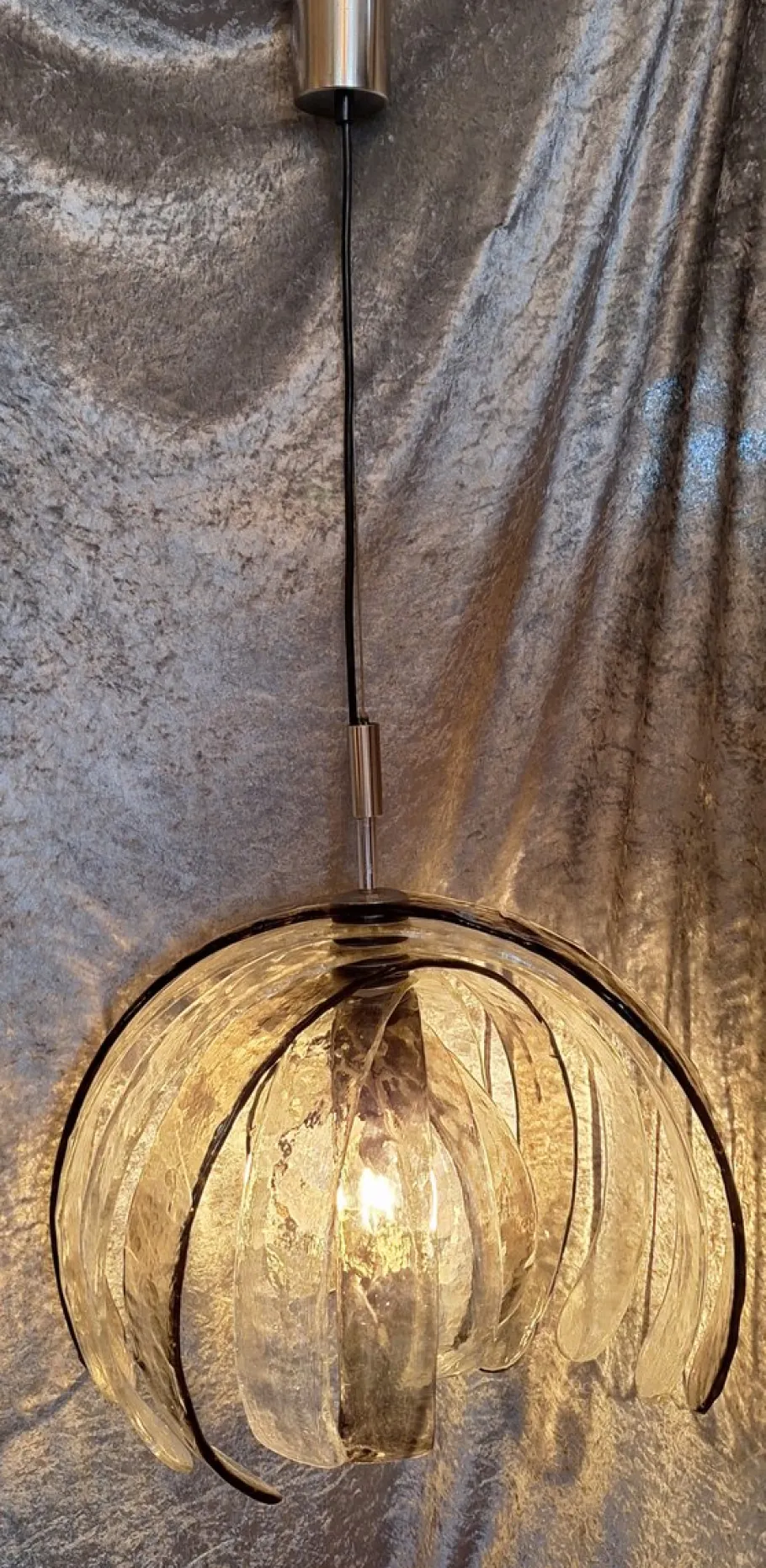 Clearance Pamono Italian Ceiling Lamp in Murano Glass by Carlo Nason for Mazzega, 1970s