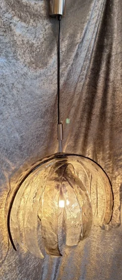 Clearance Pamono Italian Ceiling Lamp in Murano Glass by Carlo Nason for Mazzega, 1970s