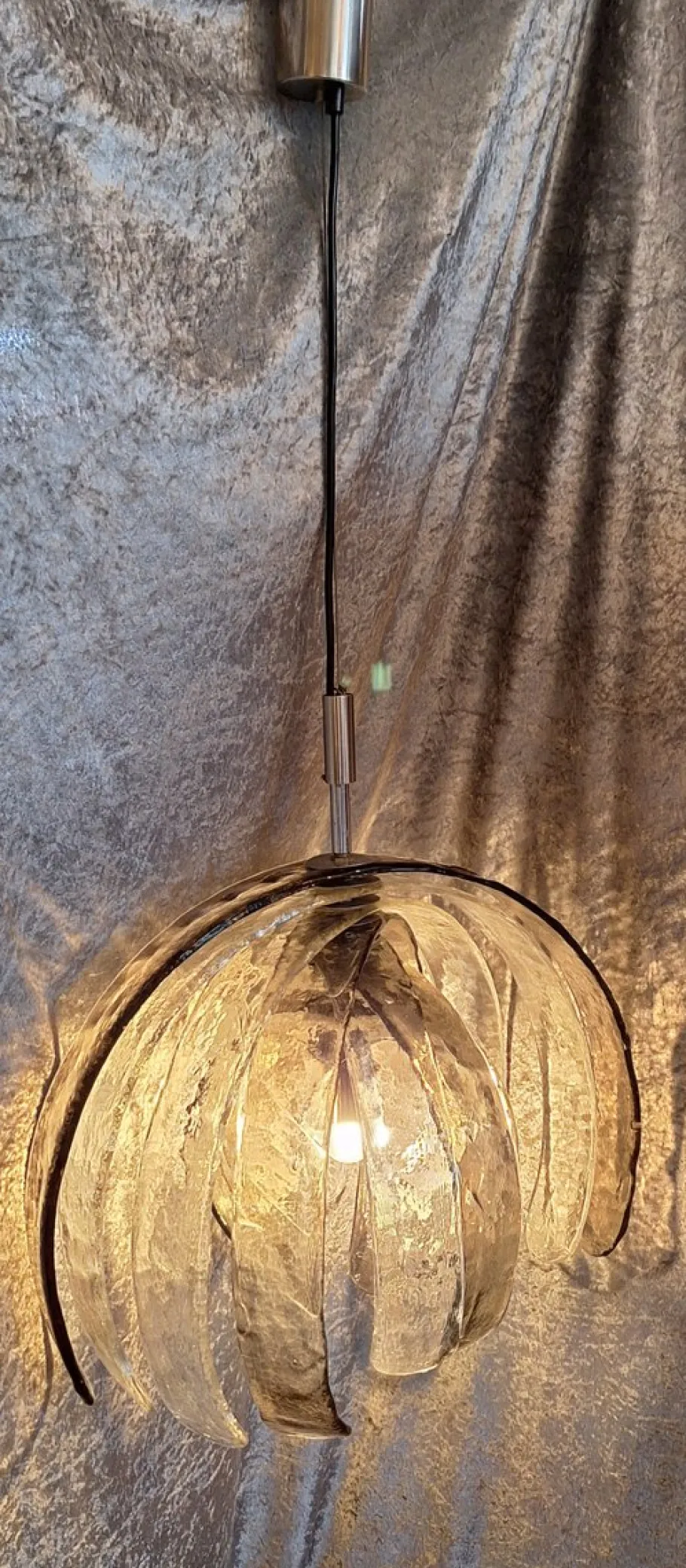 Clearance Pamono Italian Ceiling Lamp in Murano Glass by Carlo Nason for Mazzega, 1970s