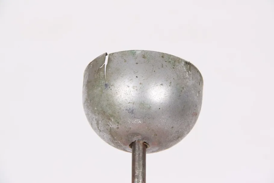 Clearance Pamono Italian Ceiling Lamp with Marble Glass Shade, 1930s