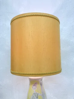 New Pamono Italian Ceramic Table Lamp by Milvia Quadrifoglio, 1950s