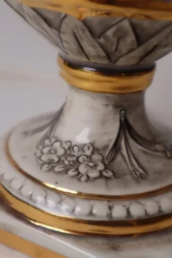 Outlet Pamono Italian Children Playing Table Lamp from Capodimonte, 1950s