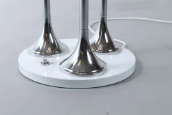 Pamono Italian Chrome and Glass Floor Lamp from Targetti, 1970s