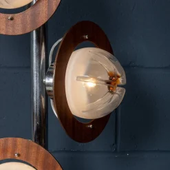 Online Pamono Italian Chrome and Murano Glass Floor Lamp from Mazzega, 1970s