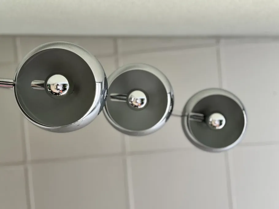 Online Pamono Italian Chromed Steel Floor Lamp with Three Arms attributed to Goffredo Reggiani, 1970s