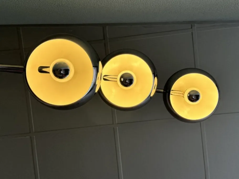 Online Pamono Italian Chromed Steel Floor Lamp with Three Arms attributed to Goffredo Reggiani, 1970s