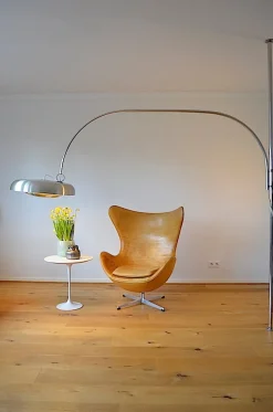 Clearance Pamono Italian Clamped Bowing Lamp by Pirro Cuniberti for Sirrah Imola, 1970s