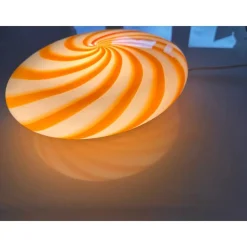 Sale Pamono Italian Clear Amber Swirls Wall Sconce in Murano Glass by Simoeng