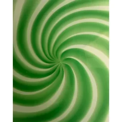 New Pamono Italian Clear Green Swirls Wall Sconce in Murano Glass by Simoeng