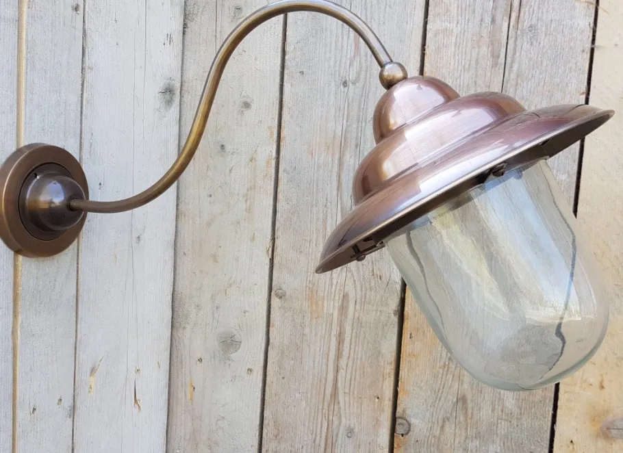 Online Pamono Italian Copper Outdoor Barn Light Lamp