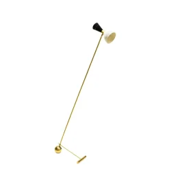 Sale Pamono Italian Counterweight Brass Floor Lamp, 1960s