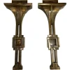 Discount Pamono Italian Deco Style Wall Lamps in Bronze attributed to Banci, 1970s, Set of 2
