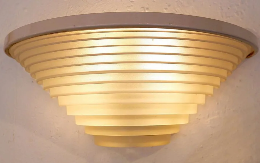 Online Pamono Italian Egisto 38 Wall Lamps attributed to Angelo Mangiarotti for Artemide, 1980s, Set of 2