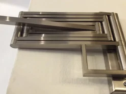 New Pamono Italian Extendable and Adjustable Wall Lamp in Nickel-Plated Brass and Satin Glass Lampshade, 1970s