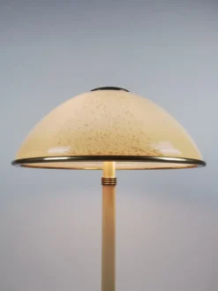 Sale Pamono Italian Floor Lamp in Brass and Artistic Murano Glass attributed to F. Fabbian, 1970s