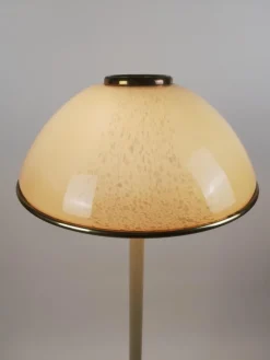 Sale Pamono Italian Floor Lamp in Brass and Artistic Murano Glass attributed to F. Fabbian, 1970s