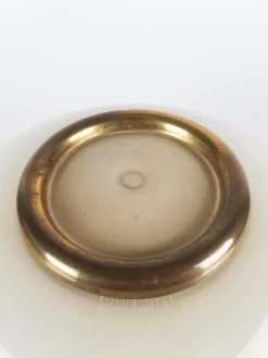 Sale Pamono Italian Floor Lamp in Brass and Artistic Murano Glass attributed to F. Fabbian, 1970s