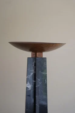 Hot Pamono Italian Floor Lamp in Copper and Marble by Massimo & Lella Vignelli, 1986