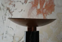 Hot Pamono Italian Floor Lamp in Copper and Marble by Massimo & Lella Vignelli, 1986