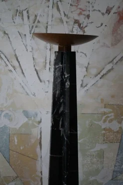 Hot Pamono Italian Floor Lamp in Copper and Marble by Massimo & Lella Vignelli, 1986