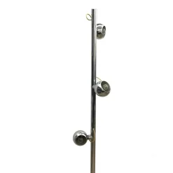 Pamono Italian Floor Lamp with 3 Magnetic Adjustable Globes by Luci Italia, Milan, 1970s