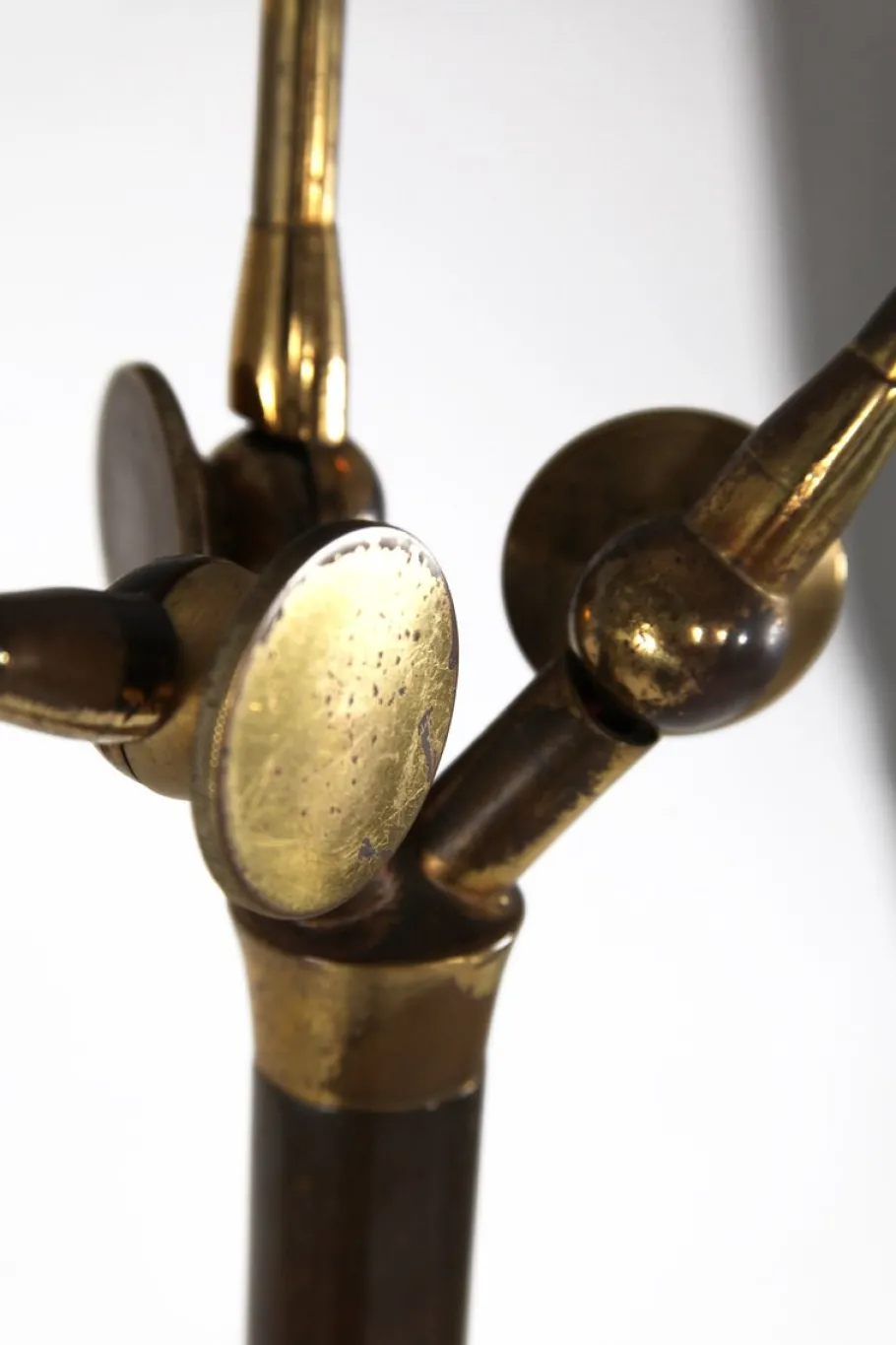 Online Pamono Italian Floor Lamp with Three Colored Aluminum Shades, 1950s