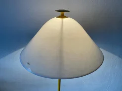 Discount Pamono Italian Floor Lamp with Yellow and White Glass Shade by VeArt, 1970s