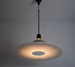 Online Pamono Italian Frisbi 850 Pendant Lamp attributed to Achille Castiglioni for Flos, 1970s