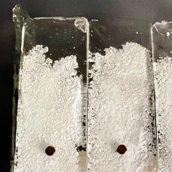 Hot Pamono Italian Frosted Glass Snow Sconce, 1970s