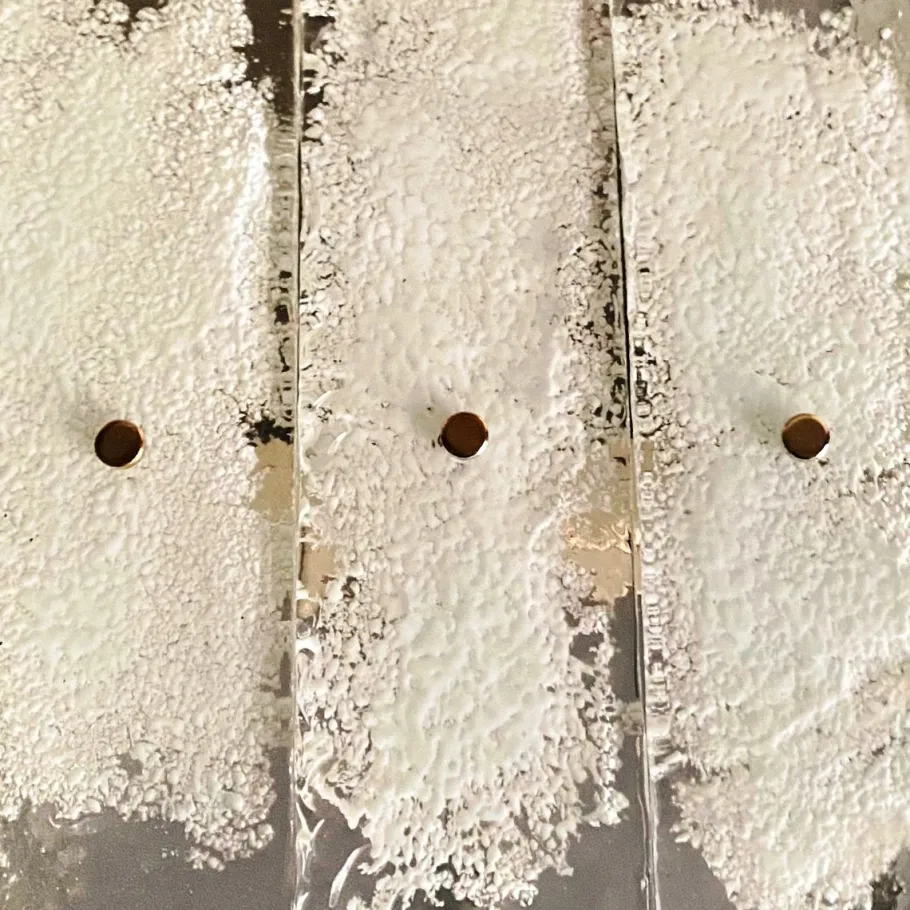 Hot Pamono Italian Frosted Glass Snow Sconce, 1970s