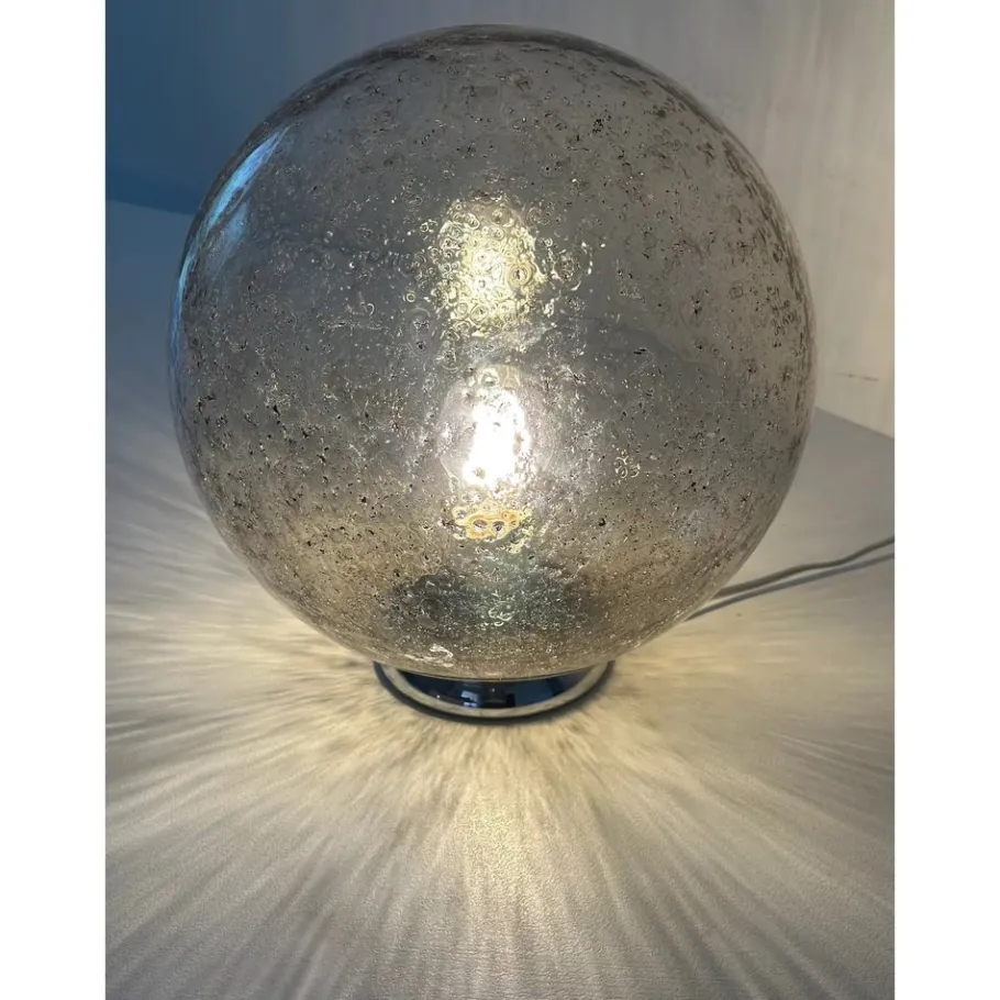 Sale Pamono Italian Fume Table Lamp in Murano Glass by Simoeng