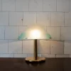 New Pamono Italian Gilt Metal and Murano Glass Lamp from Veart, 1970s