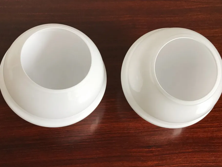 New Pamono Italian Glass Table Lamps by Sergio Asti for Candle, 1960s, Set of 2