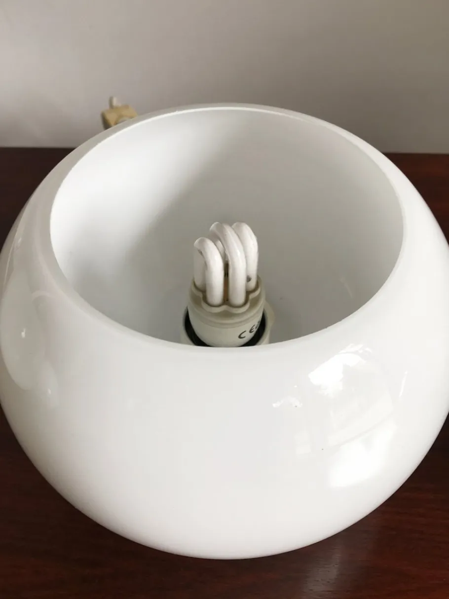 New Pamono Italian Glass Table Lamps by Sergio Asti for Candle, 1960s, Set of 2