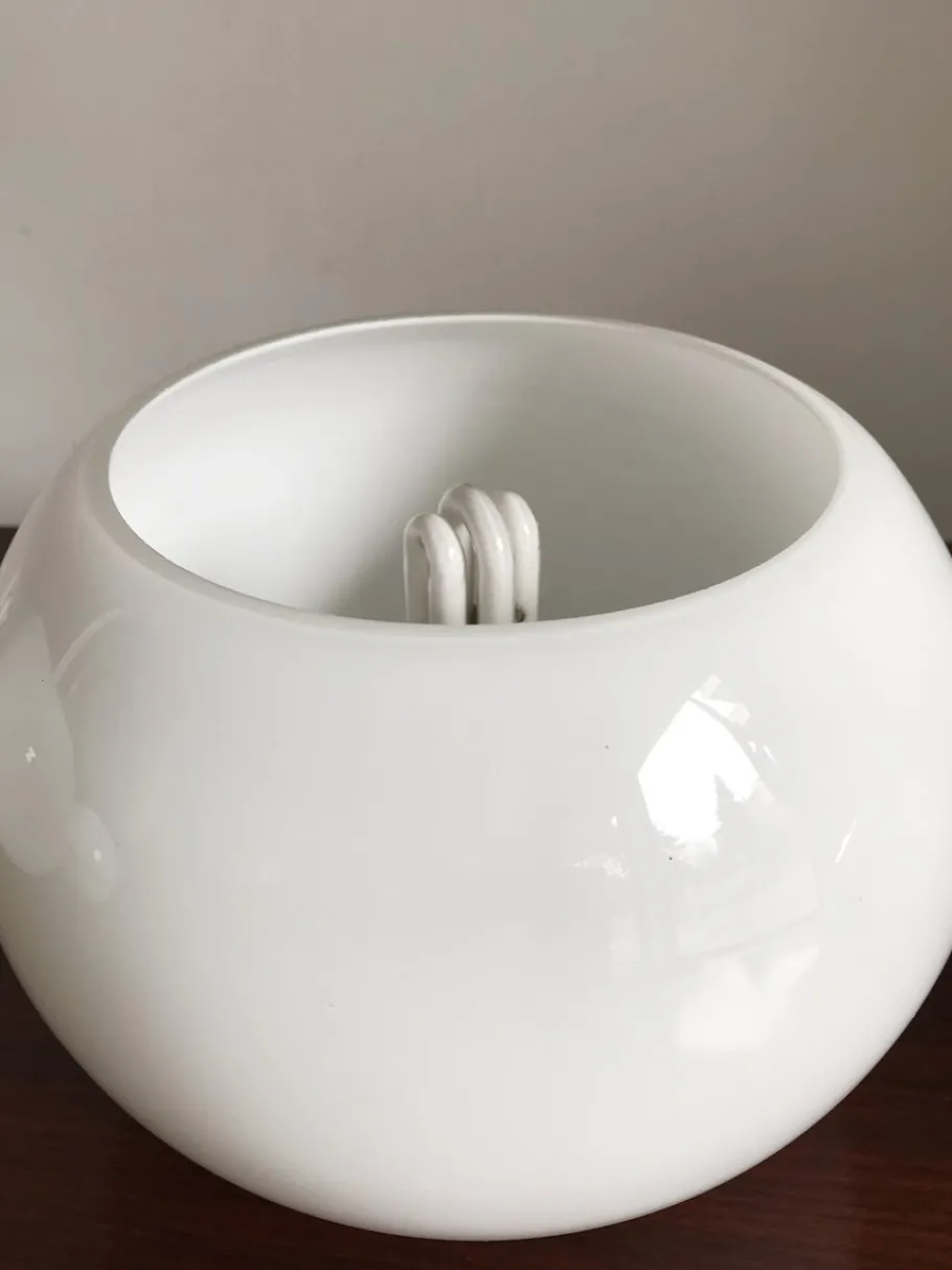 New Pamono Italian Glass Table Lamps by Sergio Asti for Candle, 1960s, Set of 2