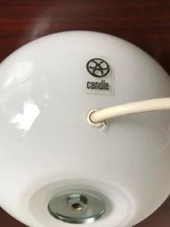 New Pamono Italian Glass Table Lamps by Sergio Asti for Candle, 1960s, Set of 2