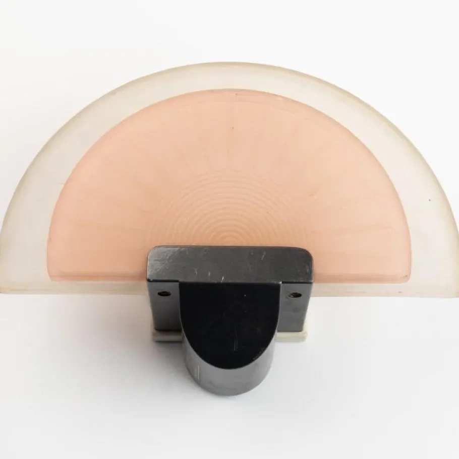 Discount Pamono Italian Glass Wall Sconce by Ezio Didone for Arteluce, 1980s