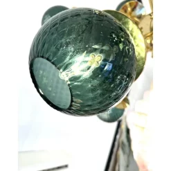 New Pamono Italian Gold Chandelier in Murano Glass by Simoeng