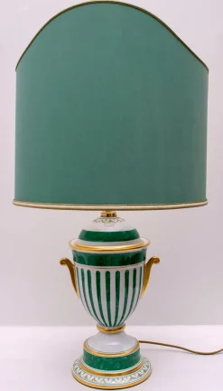 Hot Pamono Italian Gold-Plated Table Lamp from Le Porcellane, 1990s