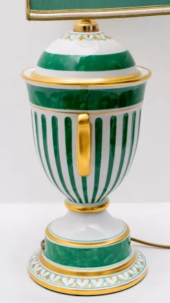 Hot Pamono Italian Gold-Plated Table Lamp from Le Porcellane, 1990s