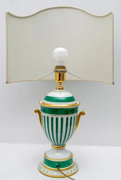 Hot Pamono Italian Gold-Plated Table Lamp from Le Porcellane, 1990s