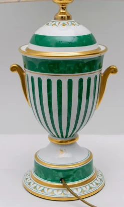 Hot Pamono Italian Gold-Plated Table Lamp from Le Porcellane, 1990s