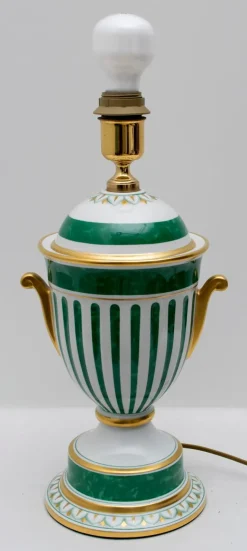 Hot Pamono Italian Gold-Plated Table Lamp from Le Porcellane, 1990s