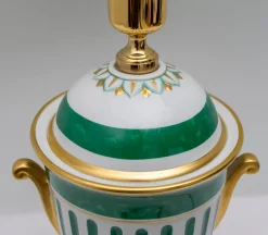 Hot Pamono Italian Gold-Plated Table Lamp from Le Porcellane, 1990s